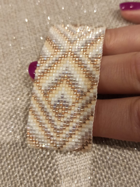 Bransoletka tkana na krośnie Vanilla Essence Bransoletka tkana na krośnie Vanilla Essence
