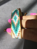 Bransoletka tkana w stylu boho Azure Vibes