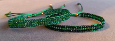 Bransoletka z kamieni naturalnych - zielona